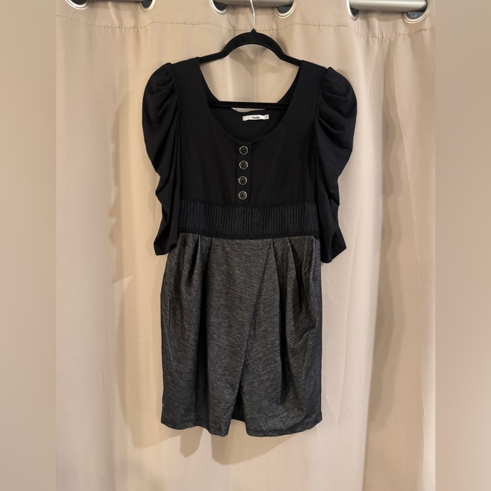 Papaya Black and Gray Dress